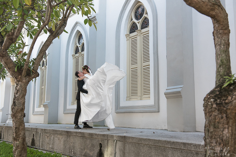 Shu Jian & Eunice AD at Chijmes Hall Singapore. Photography by Loveinstills. Love Declaration by Loveinstills