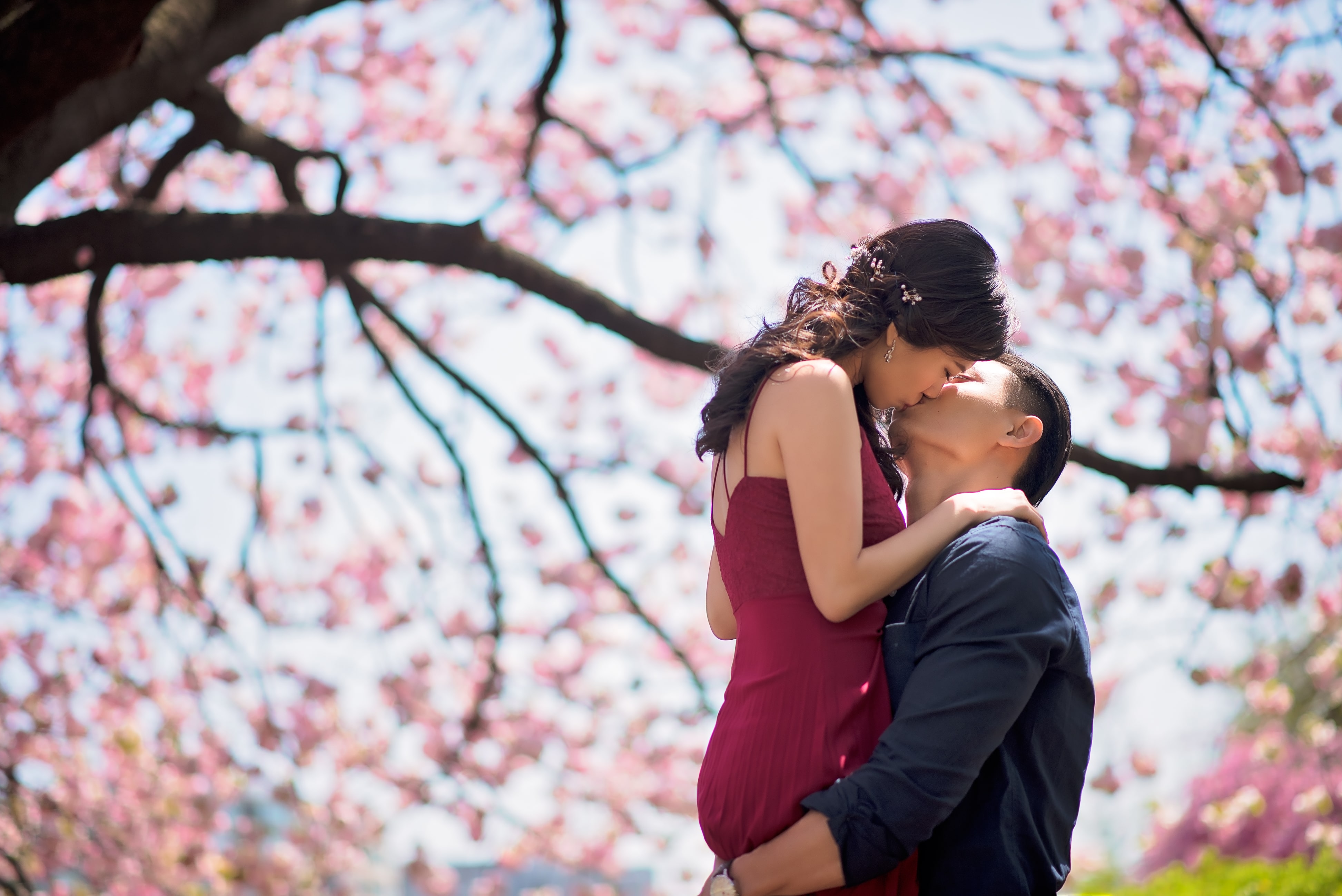 Leslie and Rachels Sakura Prewedding in Tokyo.