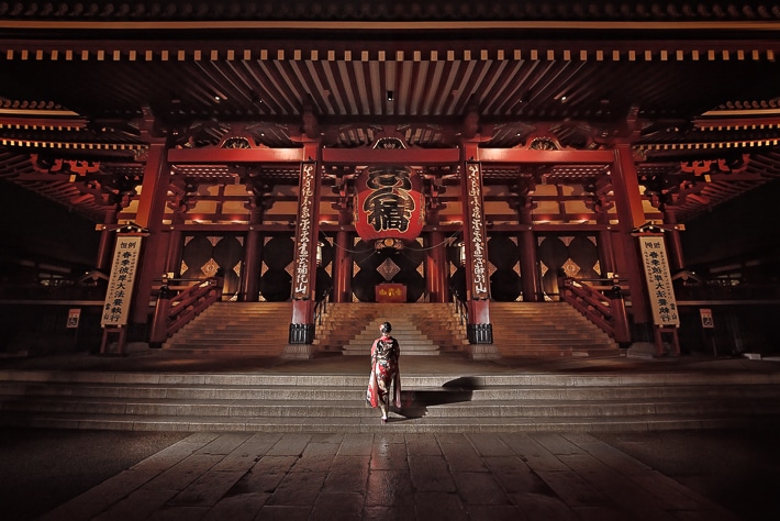 Surya and Sheena Tokyo Prewedding. Sensoji Temple