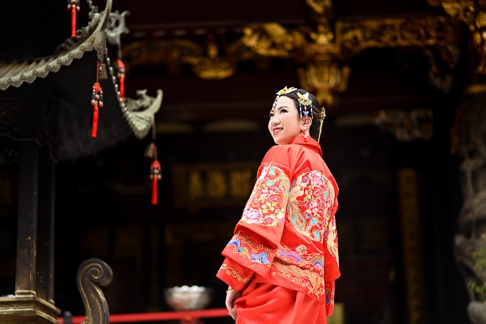 Kadson and Anna Prewedding, Thian Hock Keng Temple