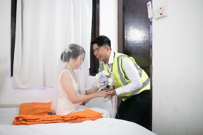 Fetching the bride