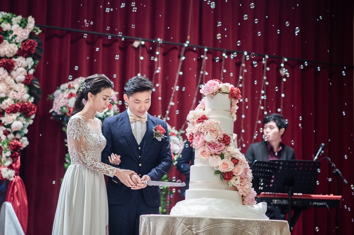 Cake cutting after 1st march in
