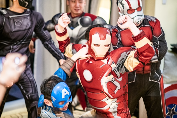 Avengers themed Gate Crash