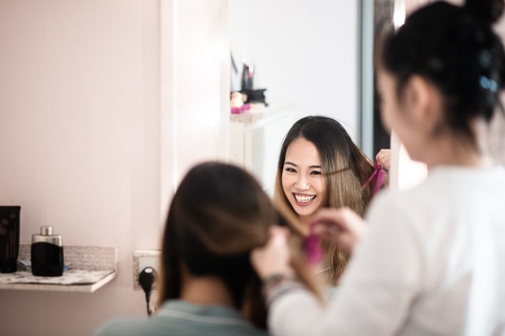 morning bride prep shots